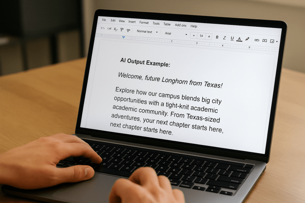 AI prompts to help with web personalization in higher&nbsp;education